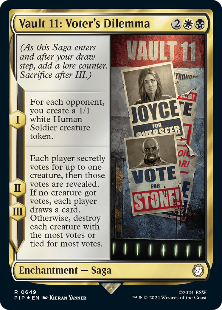 {R} Vault 11: Voter's Dilemna (Surge Foil) [Fallout][PIP 649]