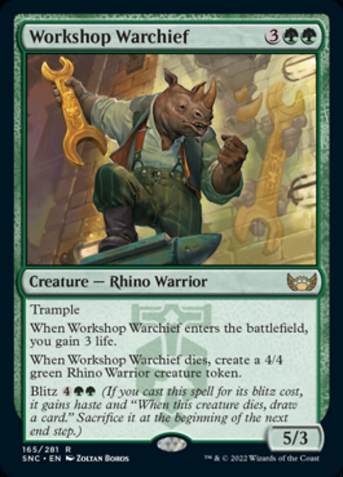 {R} Workshop Warchief [Streets of New Capenna][SNC 165]