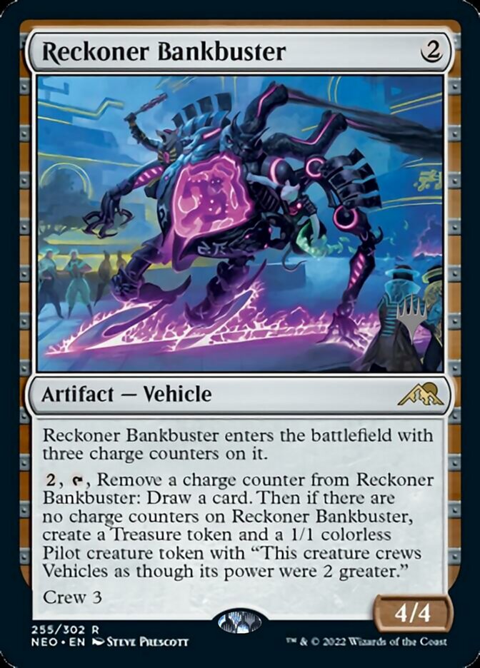 {R} Reckoner Bankbuster (Promo Pack) [Kamigawa: Neon Dynasty Promos][PP NEO 255]