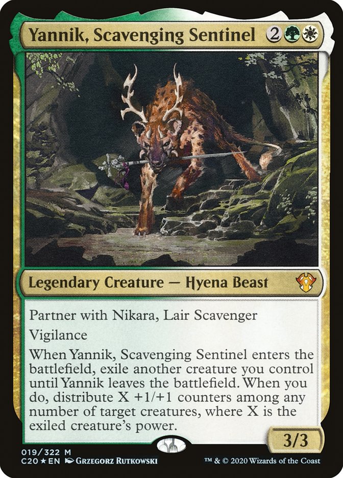 {R} Yannik, Scavenging Sentinel [Commander 2020][C20 019]