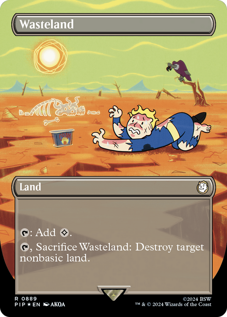 {R} Wasteland (Borderless) (Surge Foil) [Fallout][PIP 889]