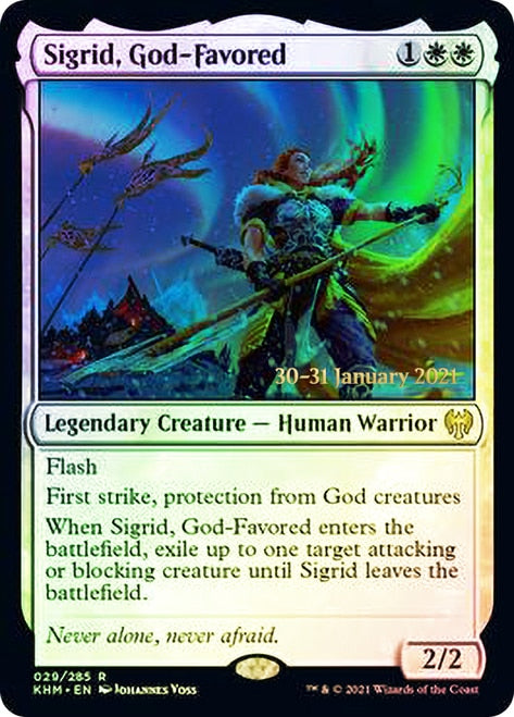 {R} Sigrid, God-Favored [Kaldheim Prerelease Promos][PR KHM 029]