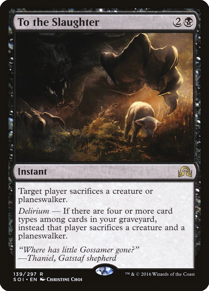 {R} To the Slaughter [Shadows over Innistrad][SOI 139]