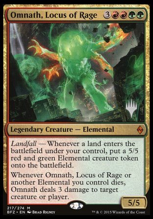 {R} Omnath, Locus of Rage (Promo Pack) [Battle for Zendikar Promos][PP AFR 217]