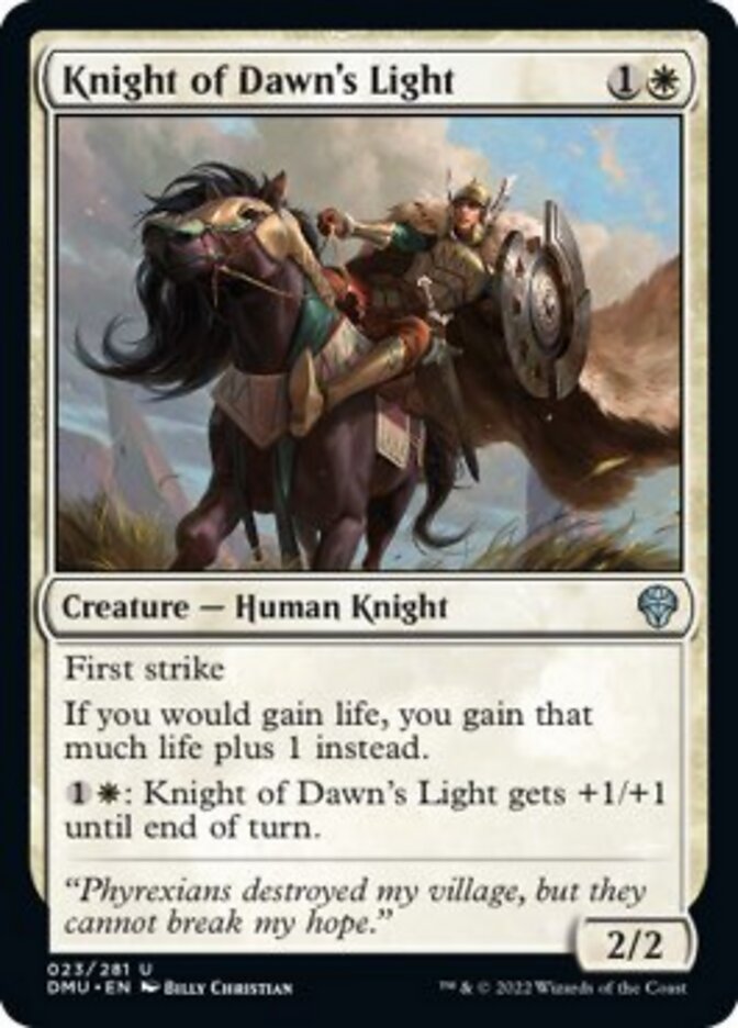 {@C} Knight of Dawn's Light [Dominaria United][DMU 023]