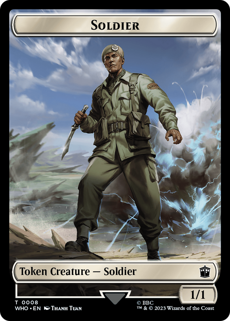 {T} Soldier // Food (0027) Double-Sided Token [Doctor Who Tokens][TWHO 8//27]