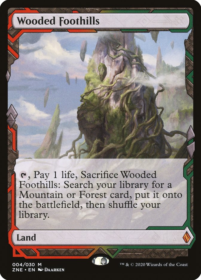 {R} Wooded Foothills (Expeditions) [Zendikar Rising Expeditions][ZNE 004]