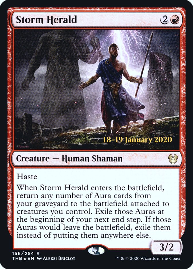 {R} Storm Herald [Theros Beyond Death Prerelease Promos][PR THB 156]