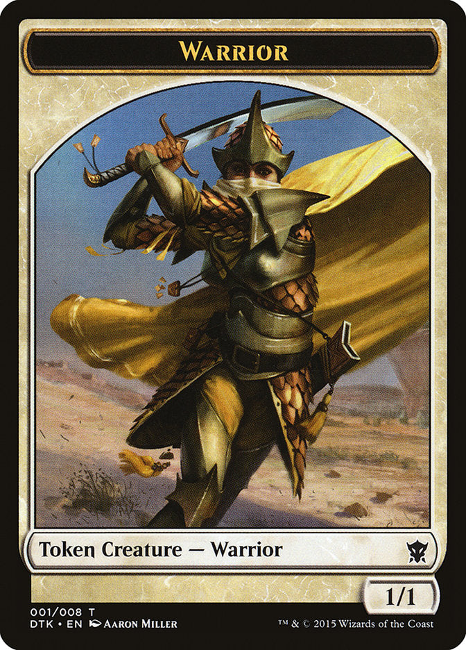 {T} Warrior Token [Dragons of Tarkir Tokens][TDTK 001]