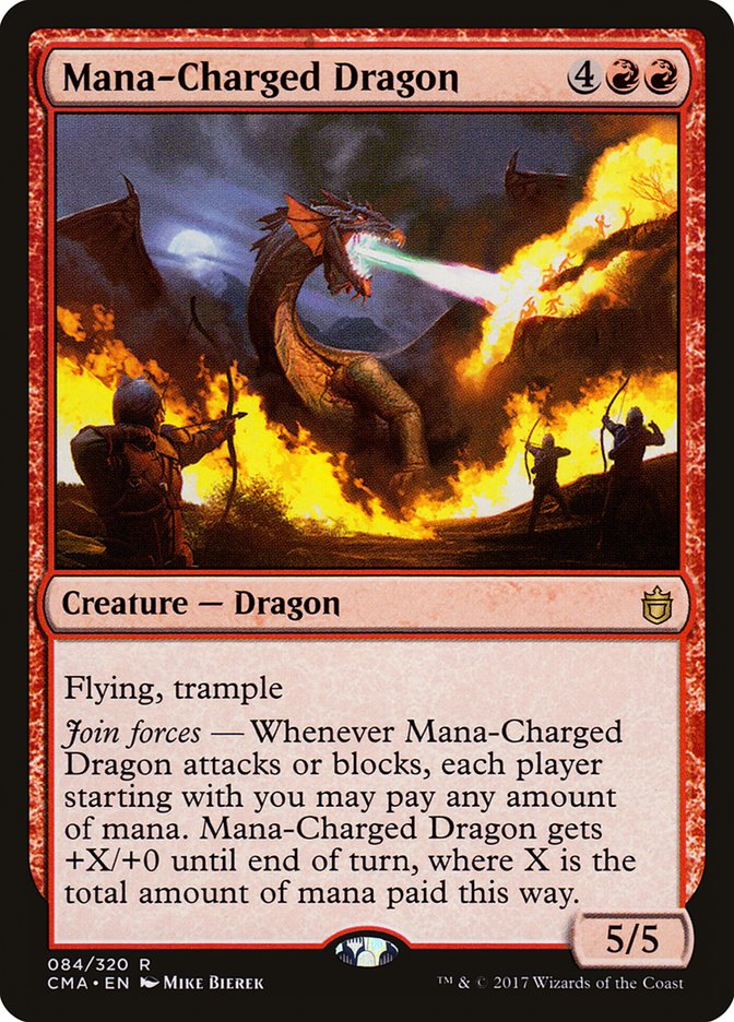 {R} Mana-Charged Dragon [Commander Anthology][CMA 084]