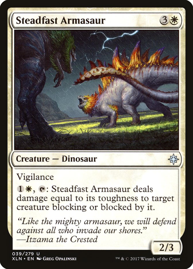 {C} Steadfast Armasaur [Ixalan][XLN 039]