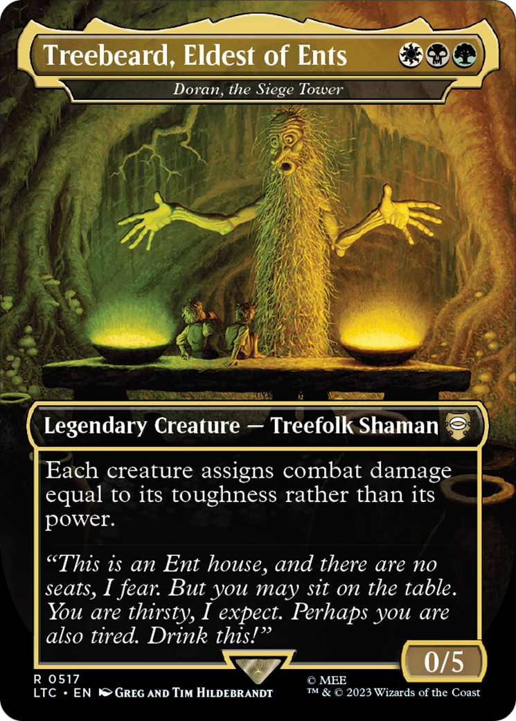 {R} Treebeard, Eldest of Ents - Doran, the Siege Tower (Borderless) [The Lord of the Rings: Tales of Middle-Earth Commander][LTC 517]