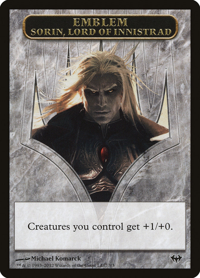 {T} Sorin, Lord of Innistrad Emblem [Dark Ascension Tokens][TDKA 003]