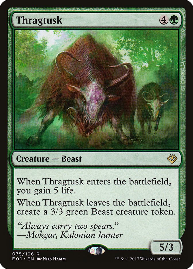 {R} Thragtusk [Archenemy: Nicol Bolas][E01 075]