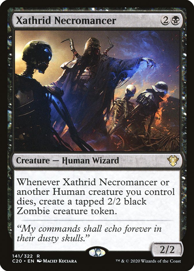 {R} Xathrid Necromancer [Commander 2020][C20 141]