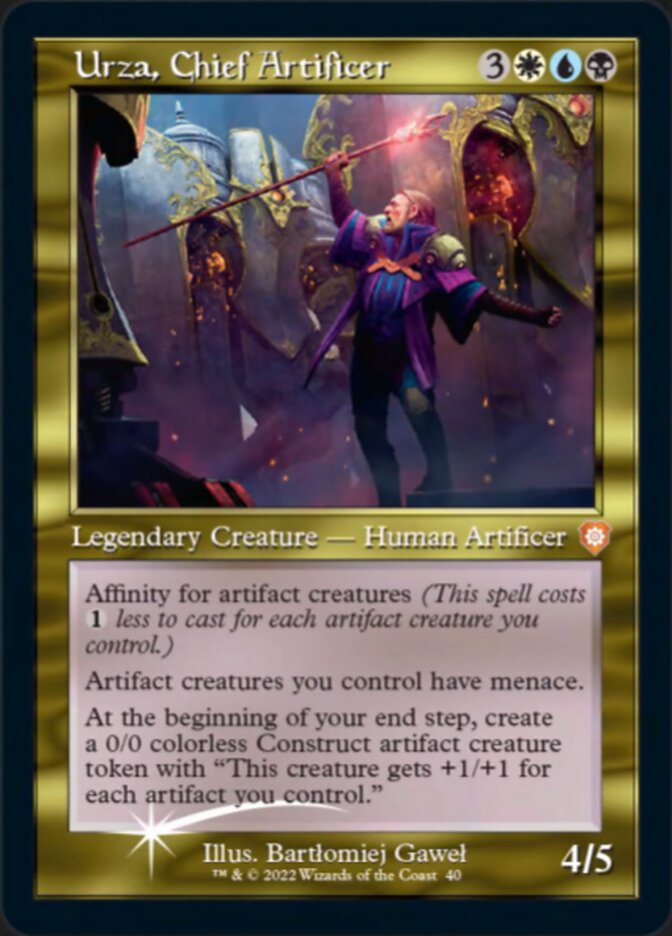 {R} Urza, Chief Artificer (040) (Retro) [The Brothers' War Commander][BRC 040]