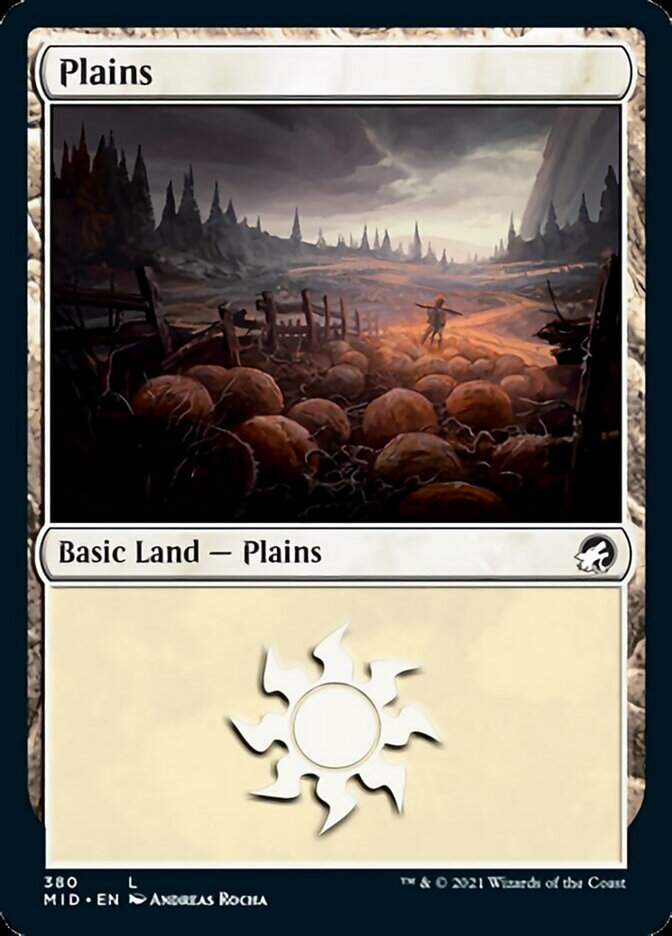 {B}[MID 380] Plains (380) [Innistrad: Midnight Hunt]