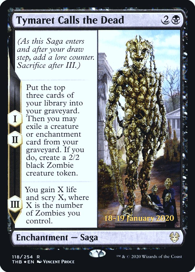 {R} Tymaret Calls the Dead [Theros Beyond Death Prerelease Promos][PR THB 118]