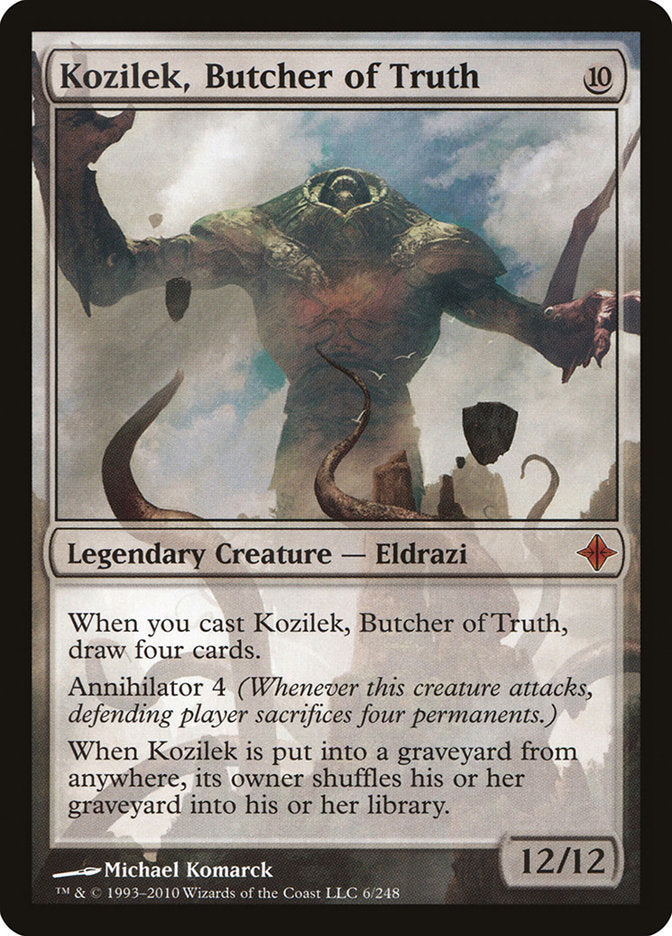 {R} Kozilek, Butcher of Truth [Rise of the Eldrazi][ROE 006]