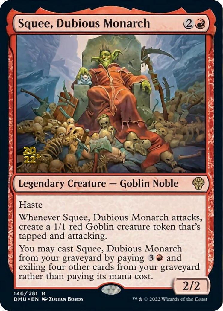 {@R} Squee, Dubious Monarch [Dominaria United Prerelease Promos][PR DMU 146]