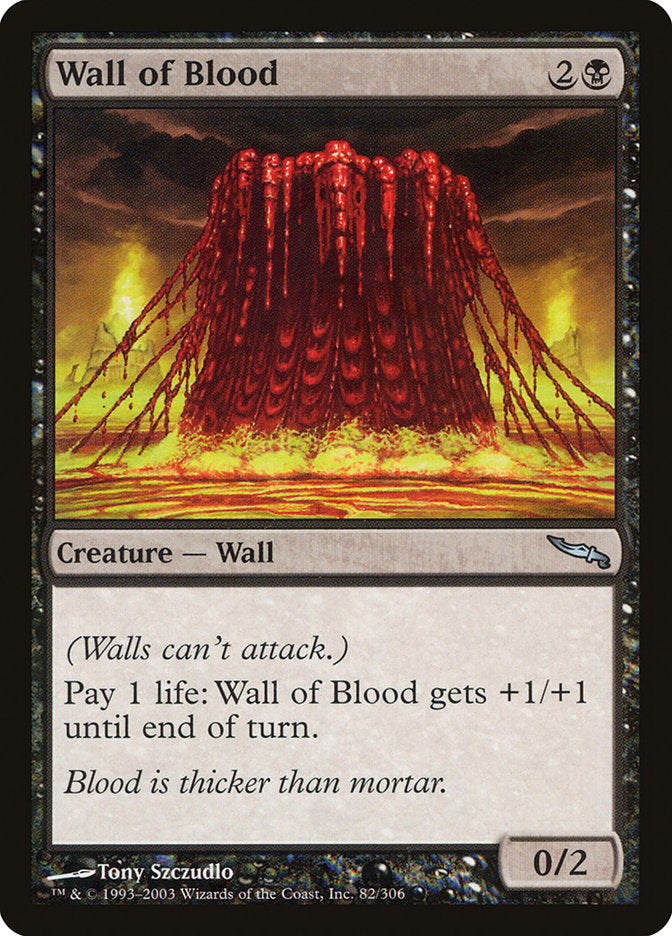 {C} Wall of Blood [Mirrodin][MRD 082]