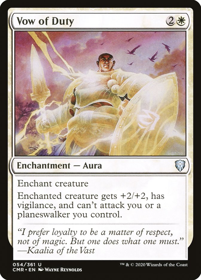 {C} Vow of Duty [Commander Legends][CMR 054]