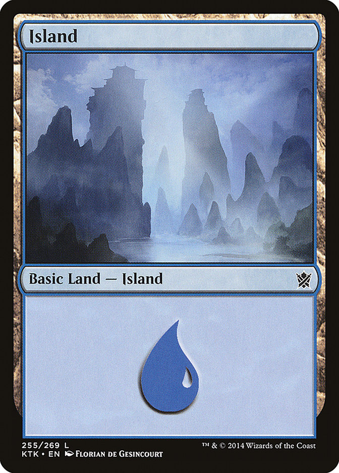 {B}[KTK 255] Island (255) [Khans of Tarkir]