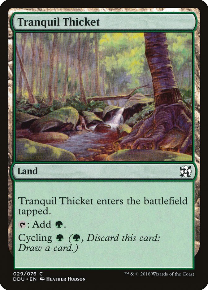 {C} Tranquil Thicket [Duel Decks: Elves vs. Inventors][DDU 029]