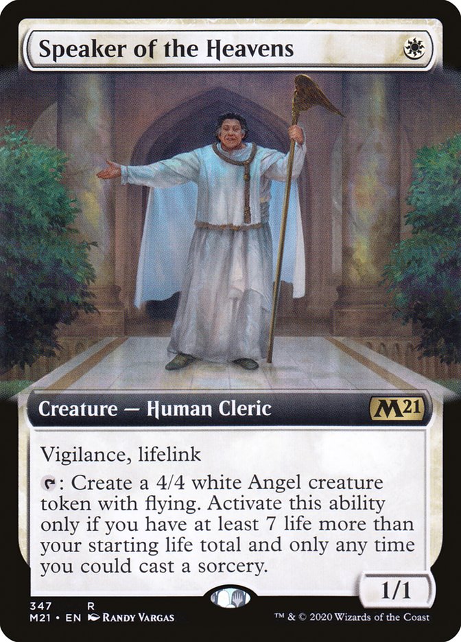 {R} Speaker of the Heavens (Extended Art) [Core Set 2021][M21 347]