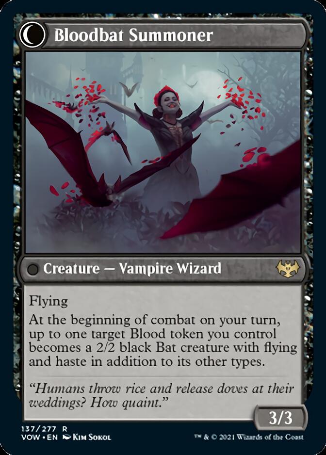 {R} Voldaren Bloodcaster // Bloodbat Summoner [Innistrad: Crimson Vow][VOW 137]