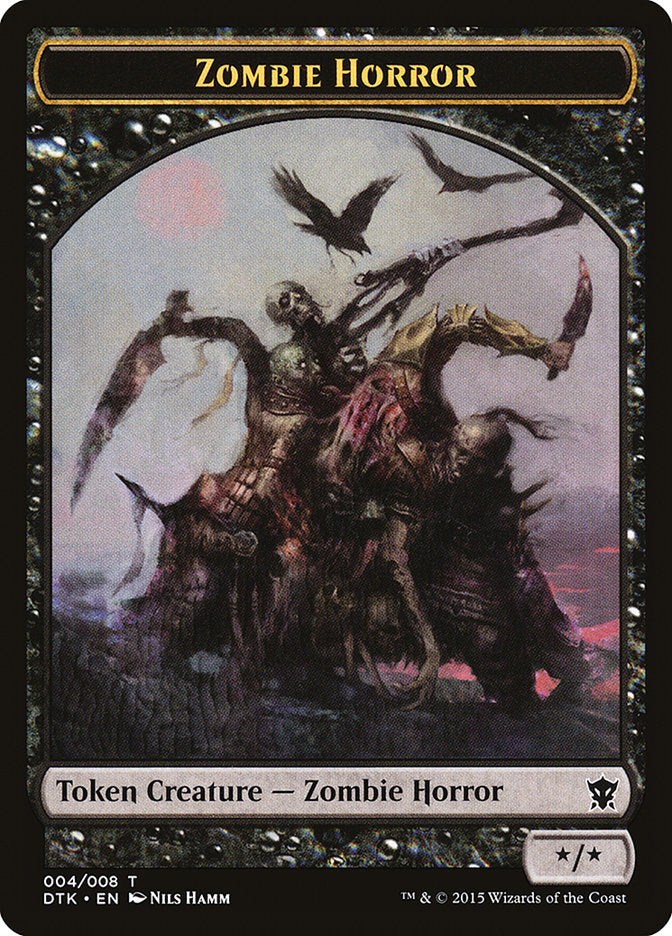 {T} Zombie Horror Token [Dragons of Tarkir Tokens][TDTK 004]