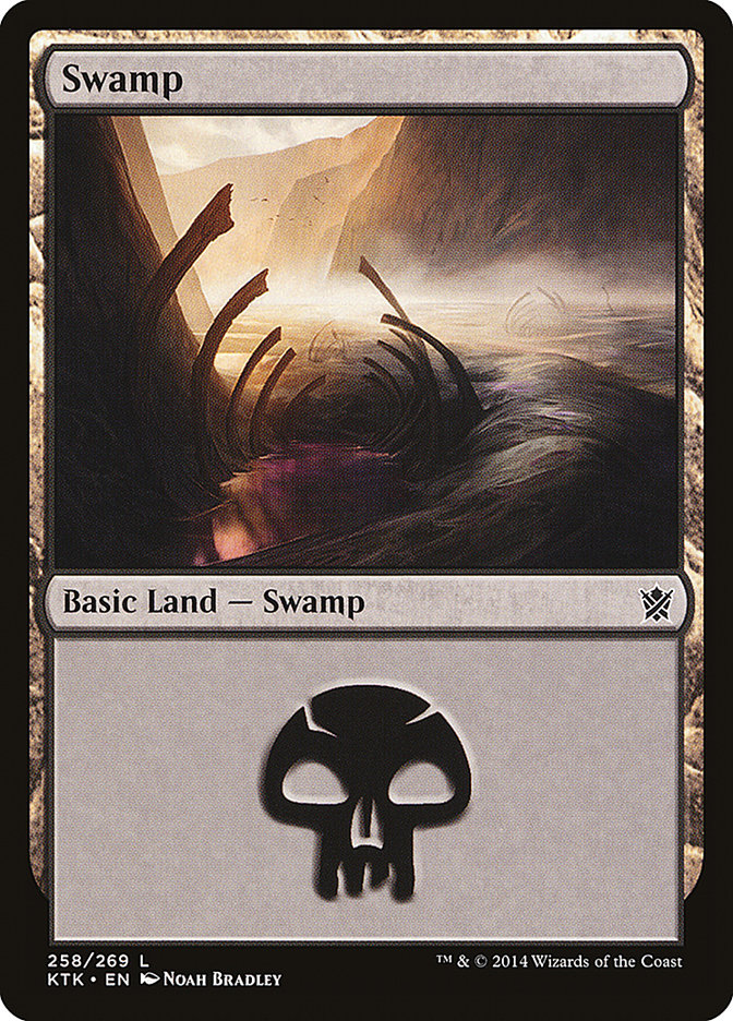 {B}[KTK 258] Swamp (258) [Khans of Tarkir]