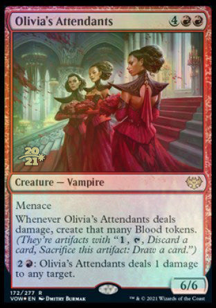 {@R} Olivia's Attendants [Innistrad: Crimson Vow Prerelease Promos][PR VOW 172]