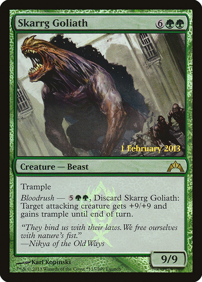 {R} Skarrg Goliath (Launch) [Gatecrash Prerelease Promos][PR GTC 133]