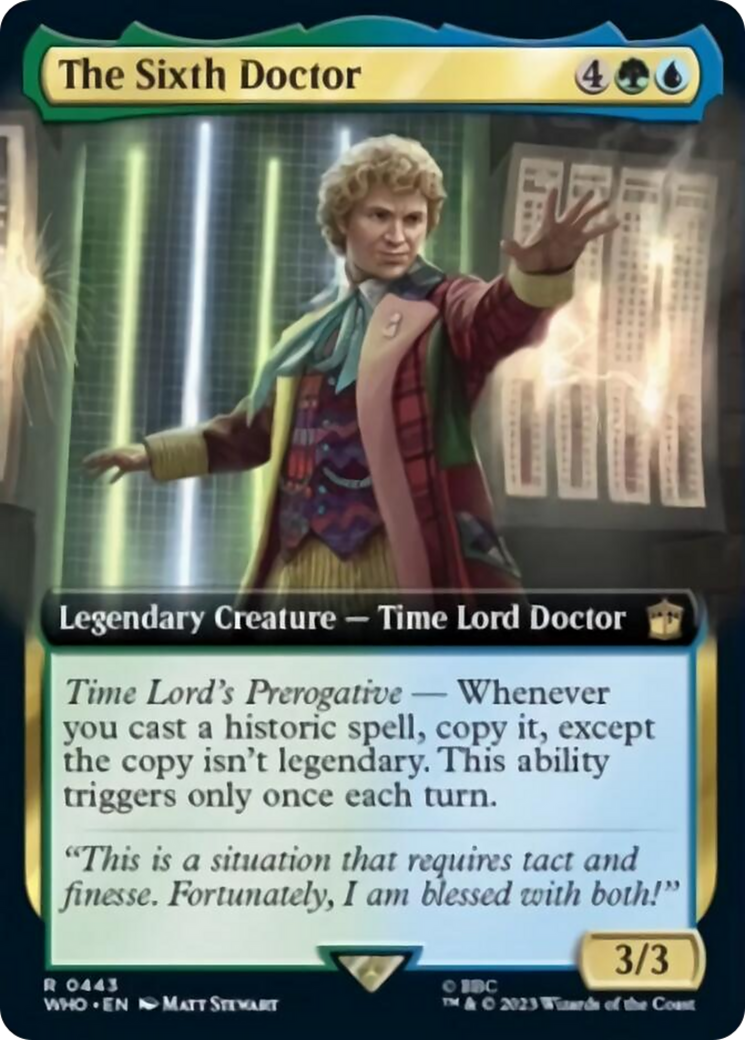 {R} The Sixth Doctor (Extended Art) [Doctor Who][WHO 443]