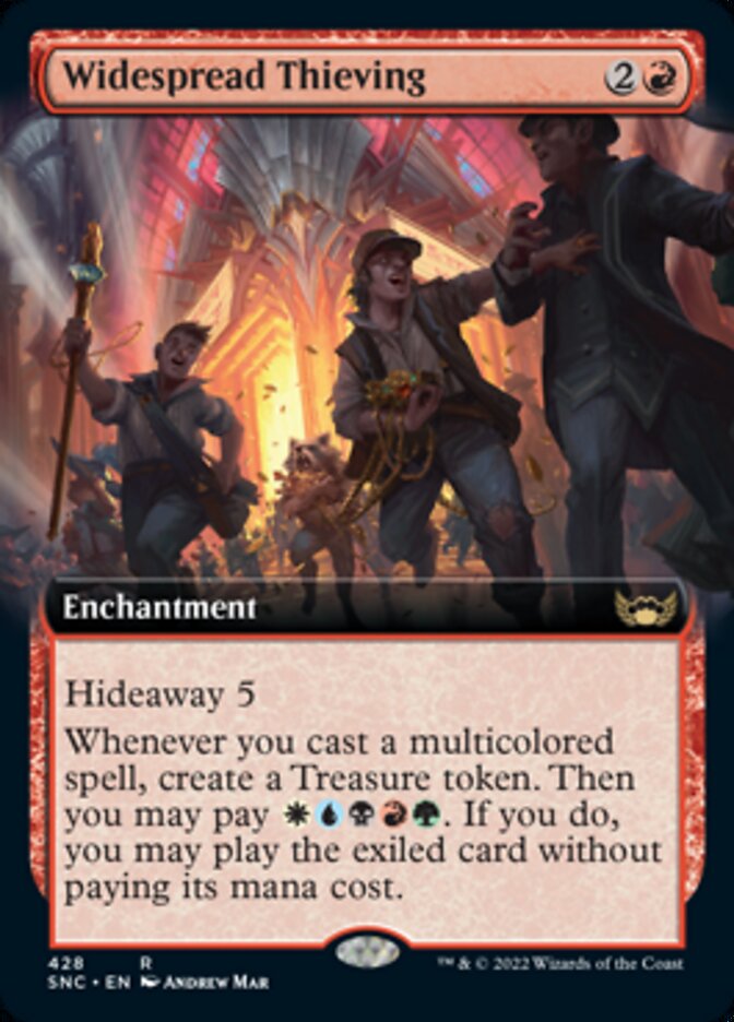 {R} Widespread Thieving (Extended Art) [Streets of New Capenna][SNC 428]