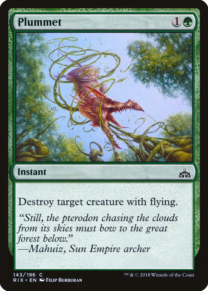 {C} Plummet [Rivals of Ixalan][RIX 143]