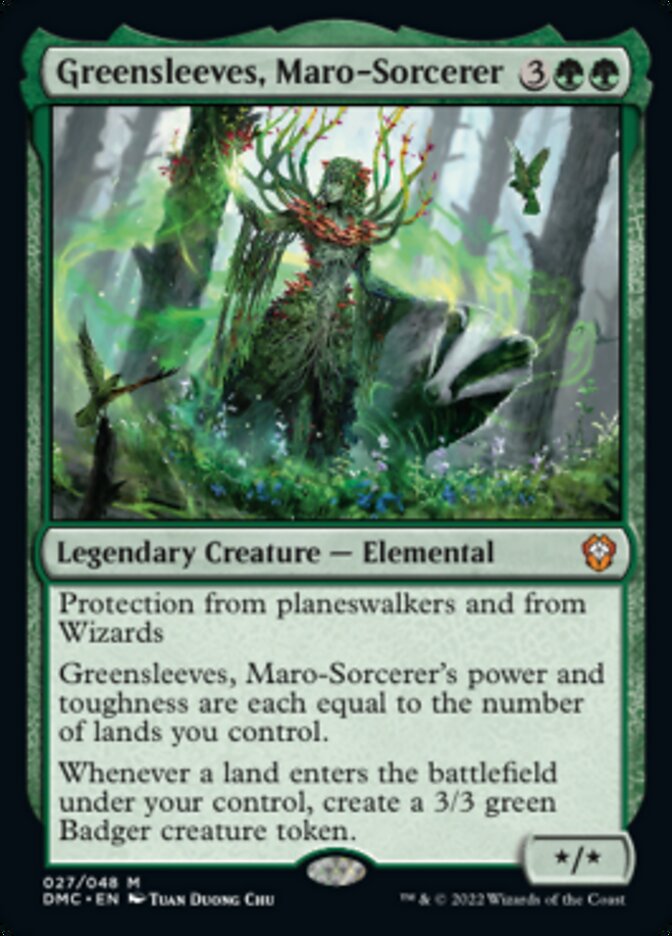 {R} Greensleeves, Maro-Sorcerer [Dominaria United Commander][DMC 027]