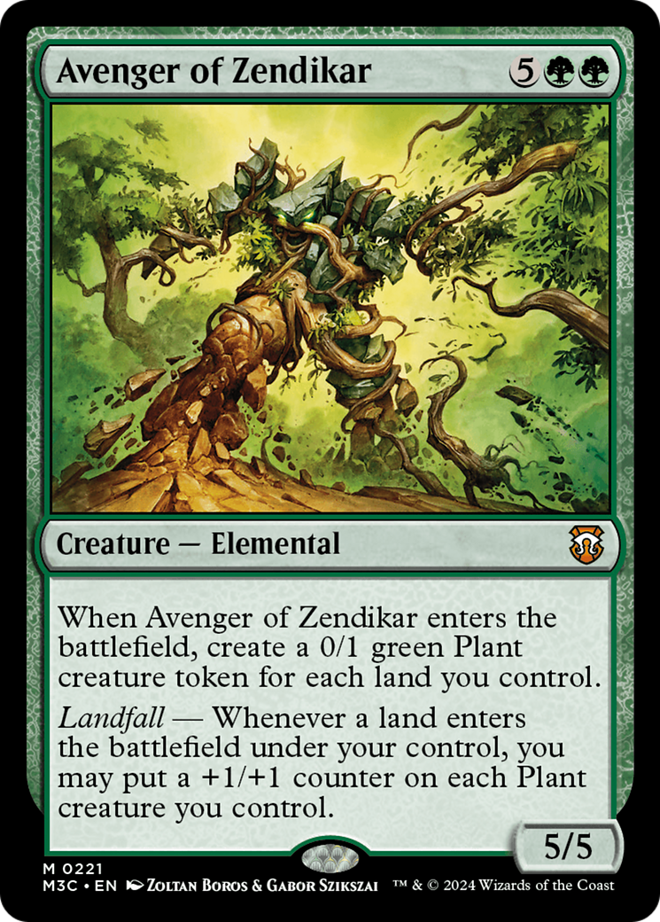 {R} Avenger of Zendikar (Ripple Foil) [Modern Horizons 3 Commander][RPF M3C 221]