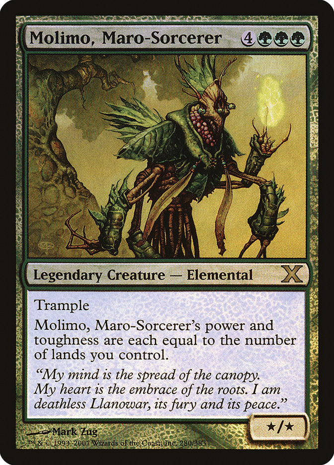 {R} Molimo, Maro-Sorcerer (Premium Foil) [Tenth Edition][FP 10E 280]