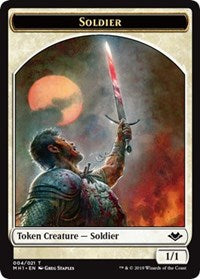 {T} Soldier (004) // Elephant (012) Double-sided Token [Modern Horizons Tokens][TMH1 004]