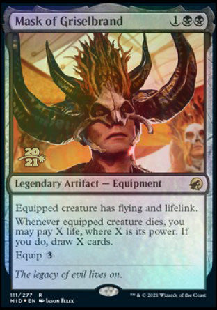 {R} Mask of Griselbrand [Innistrad: Midnight Hunt Prerelease Promos][PR MID 111]