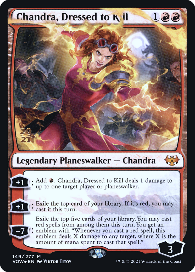 {R} Chandra, Dressed to Kill [Innistrad: Crimson Vow Prerelease Promos][PR VOW 149]