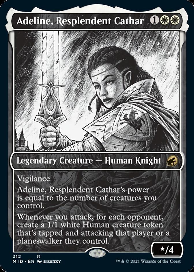 {R} Adeline, Resplendent Cathar (Showcase Eternal Night) [Innistrad: Midnight Hunt][MID 312]