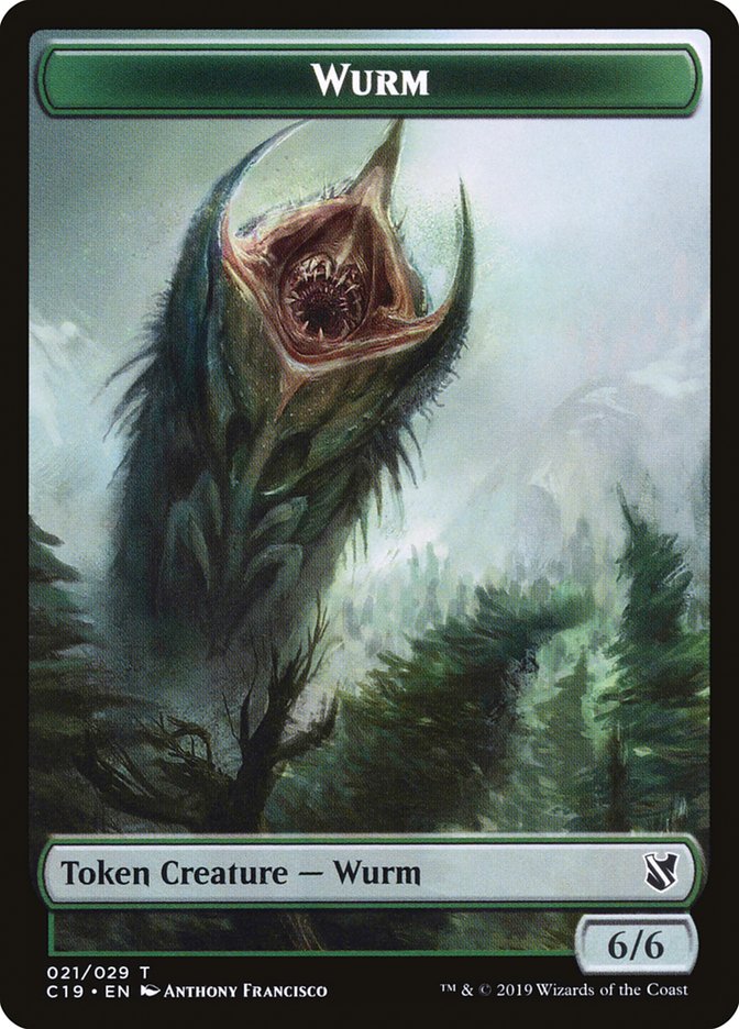 {T} Wurm Token [Commander 2019 Tokens][TC19 021]