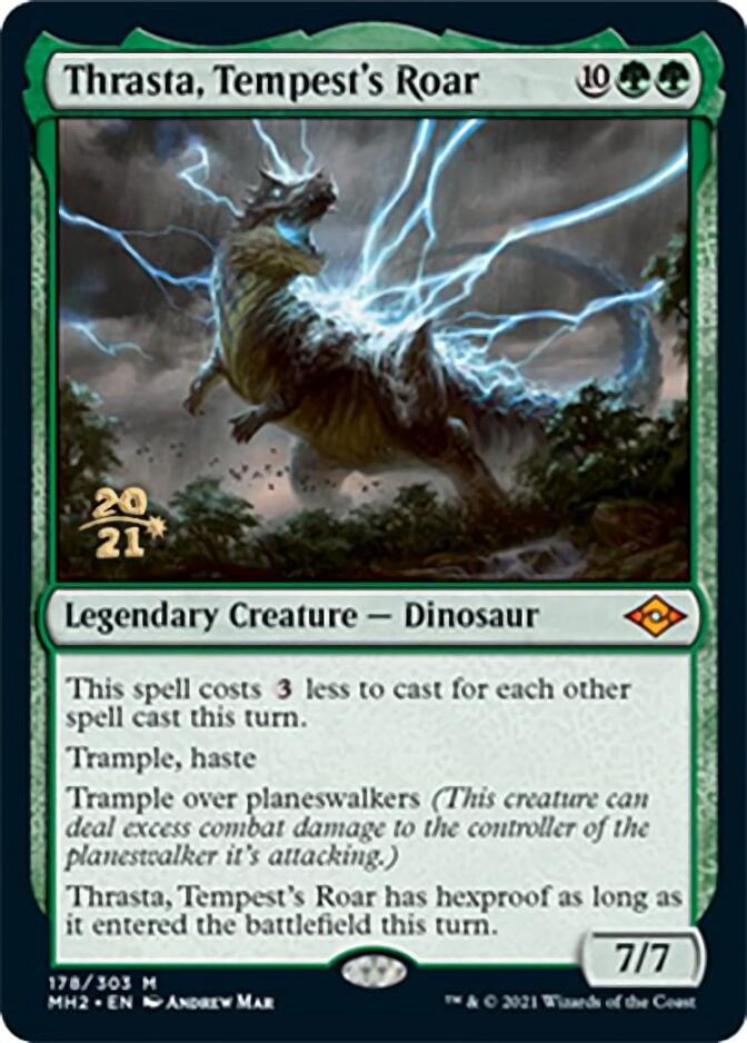 {R} Thrasta, Tempest's Roar [Modern Horizons 2 Prerelease Promos][PR MH2 178]