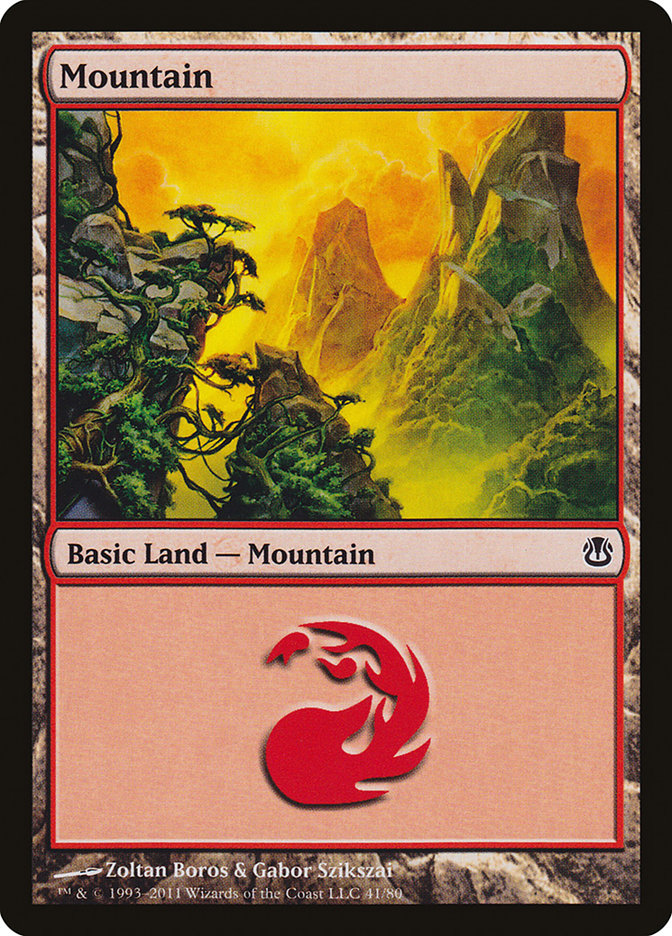 {B}[DDH 041] Mountain (41) [Duel Decks: Ajani vs. Nicol Bolas]