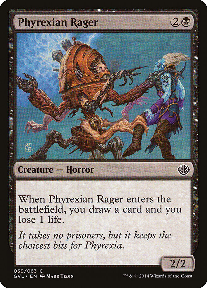 {C} Phyrexian Rager (Garruk vs. Liliana) [Duel Decks Anthology][GVL 039]