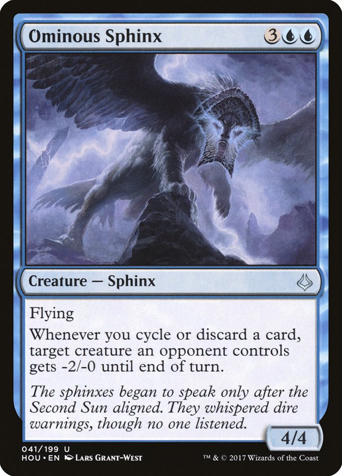 {C} Ominous Sphinx [Hour of Devastation][HOU 041]