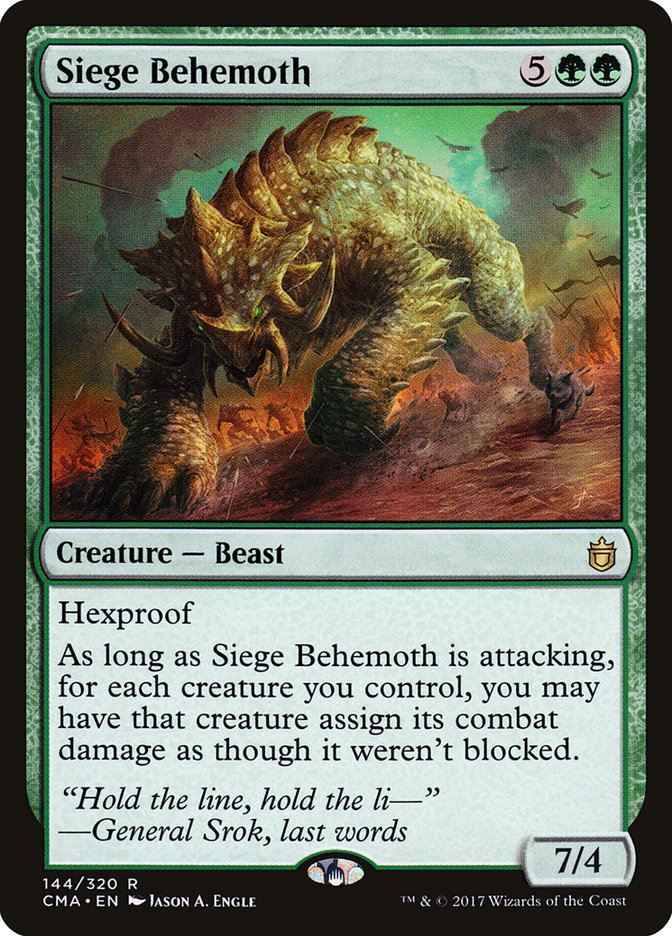 {R} Siege Behemoth [Commander Anthology][CMA 144]